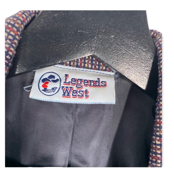 Vintage 70s Legends West Tweed Elbow Patch Jacket Large - Picture 10 of 11
